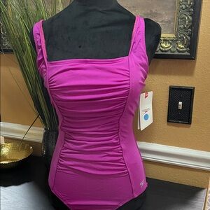 NET Speedo Women's Magenta One Piece Swimsuit